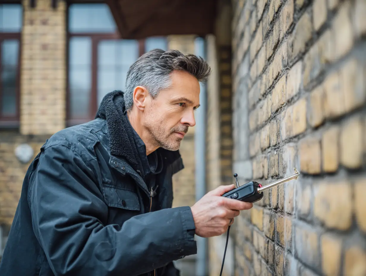 Inspectie spouwmuurvervuiling